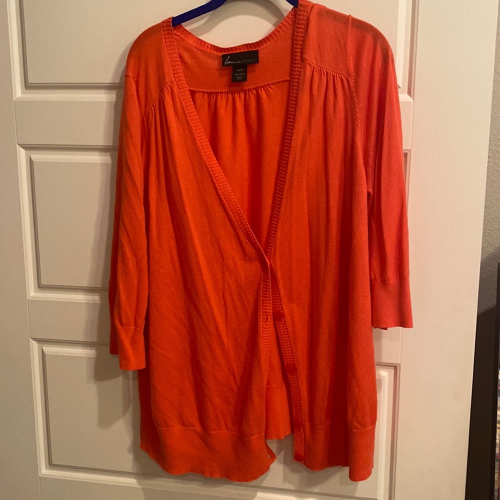 GUC Lane Bryant 3/4 sleeve button up cardigan size 22/24